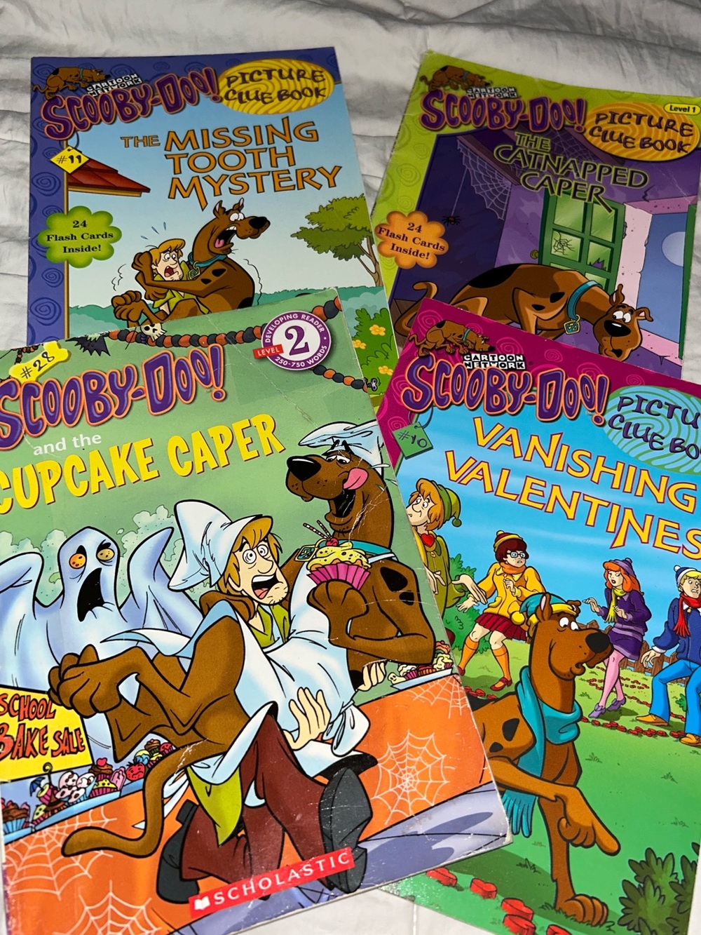 Lot Of 4 Scooby Doo Beginner Reader Paperback Book Lot